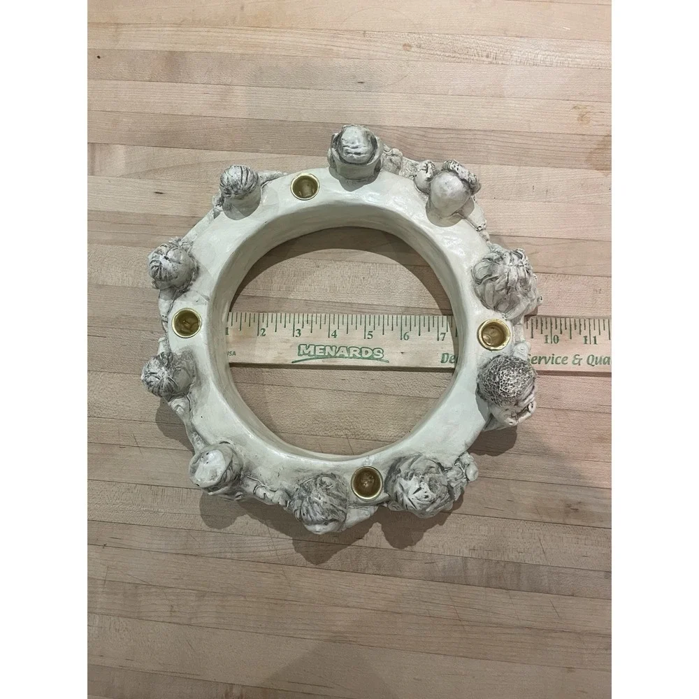 Vintage Abbey Press Advent Wreath Candle Holder Children of the World Resin